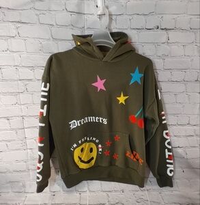 Pacsun Womens Olive Green Dreamers Goodie Small Hoodie